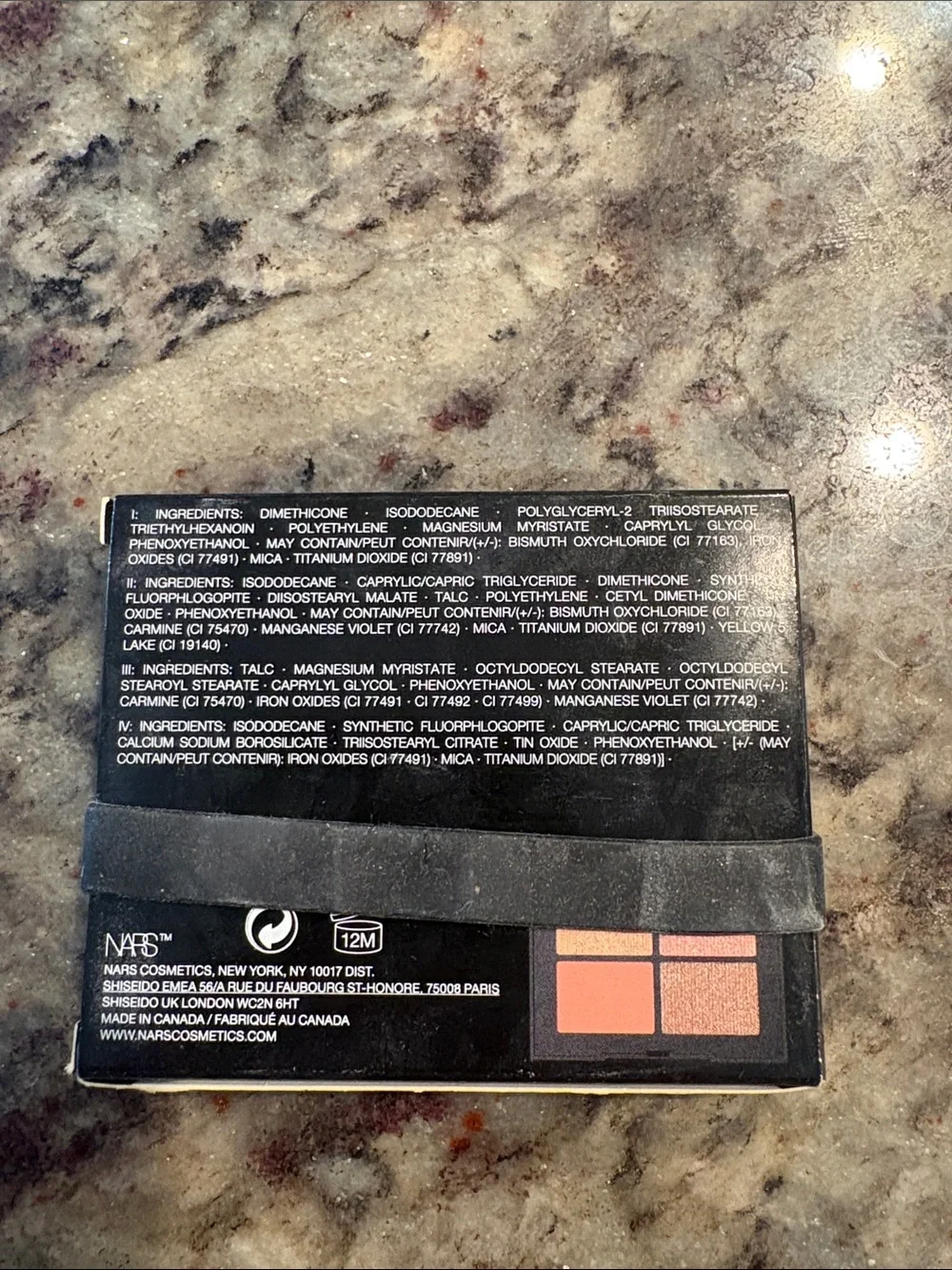NARS Orgasm Quad Eyeshadow Palette - Pink Peach Accent